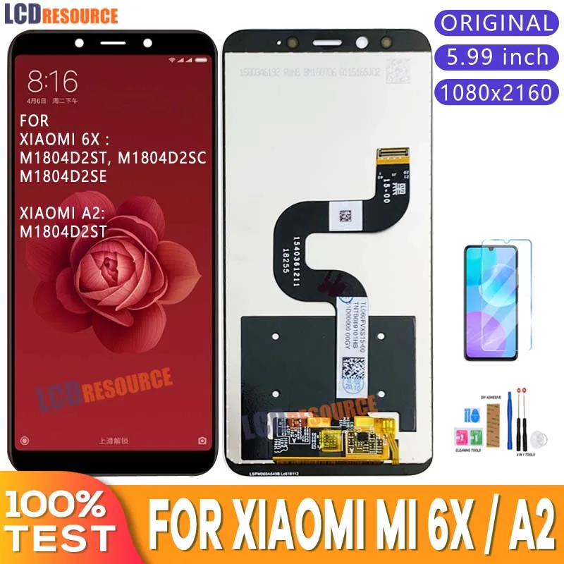 Оригинальный ЖК-дисплей качества AAA для XiaoMi Mi A2 MIA2, ЖК-дисплей + рамка, экран, Замена для XiaoMi 6X, ЖК-дигитайзер в сборе, 2160*1080
Оригинальный ЖК-дисплей качества AAA для XiaoMi Mi A2 MIA2, ЖК-дисплей + рамка, экран, Замена для XiaoMi 6X, ЖК-дигитайзер в сборе, 2160*1080