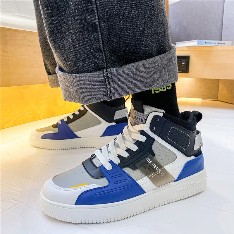 High-quality High-top Board Shoes Student Shoes Sports Shoes Men's 2021 New Joker National Tide Casual Young Men Sports Type Fit
High-quality High-top Board Shoes Student Shoes Sports Shoes Men's 2021 New Joker National Tide Casual Young Men Sports Type Fit