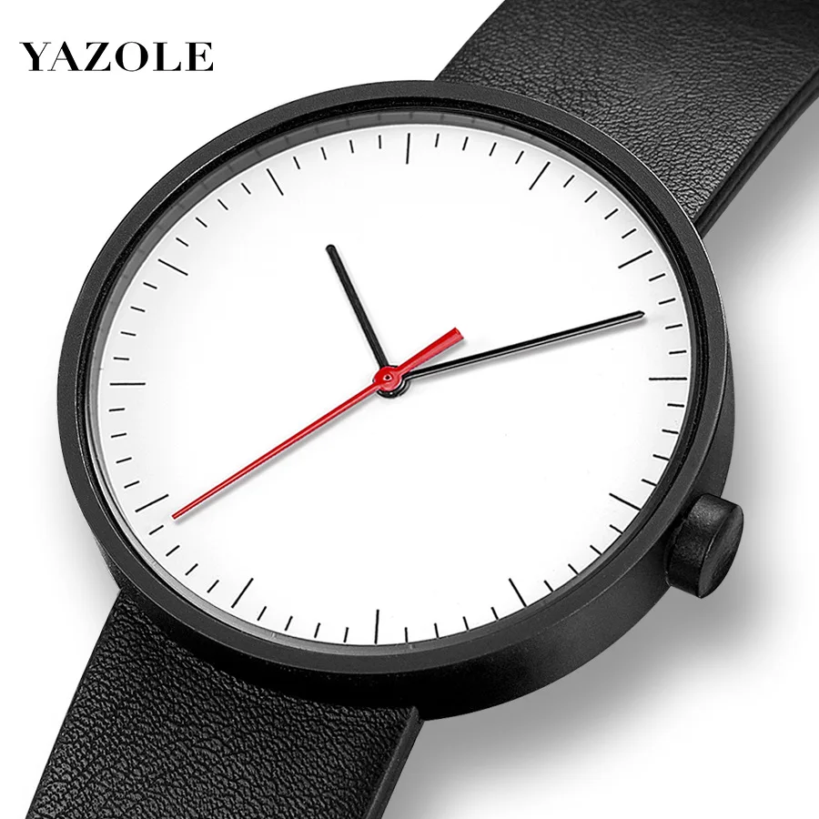 

Mens Watches Top Brand Luxury Famous YAZOLE Quartz Watch Leather Waterproof Sport Men's Watch Clock Reloj Hombre Erkek Kol Saati