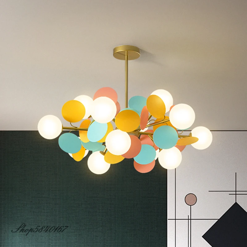 Modern Led Chandeliers Colourful Flower Branch Chandelier Lighting for Children Bedroom Lamps Living Room Hanging Lamps Lustre 
Modern Led Chandeliers Colourful Flower Branch Chandelier Lighting for Children Bedroom Lamps Living Room Hanging Lamps Lustre