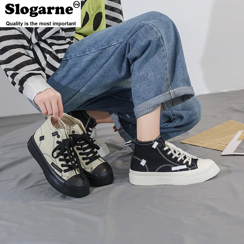 2021 Slogarne Shoe Cool Cute Sneakers Women's Canvas Shoes Platform Height Increased Thick Sole Female Short Boots Sports Shoes
2021 Slogarne Shoe Cool Cute Sneakers Women's Canvas Shoes Platform Height Increased Thick Sole Female Short Boots Sports Shoes