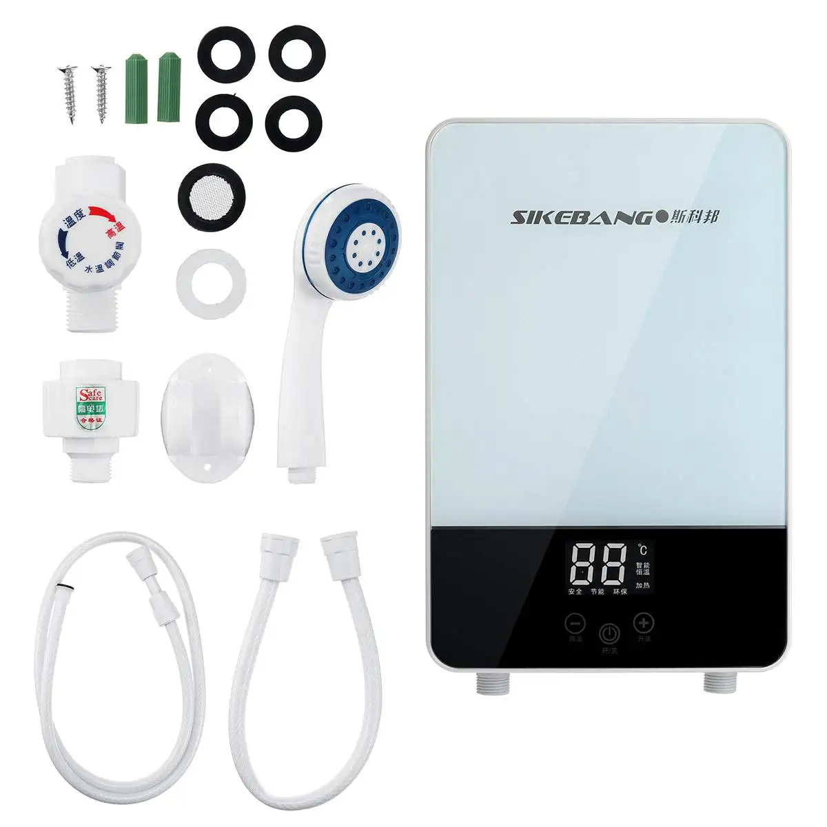 6500W Water Heater Electric Hot Water Boiler 220V Tankless Instant Boiler Bathroom Shower Set Thermostat Intelligent Calorifier
6500W Water Heater Electric Hot Water Boiler 220V Tankless Instant Boiler Bathroom Shower Set Thermostat Intelligent Calorifier