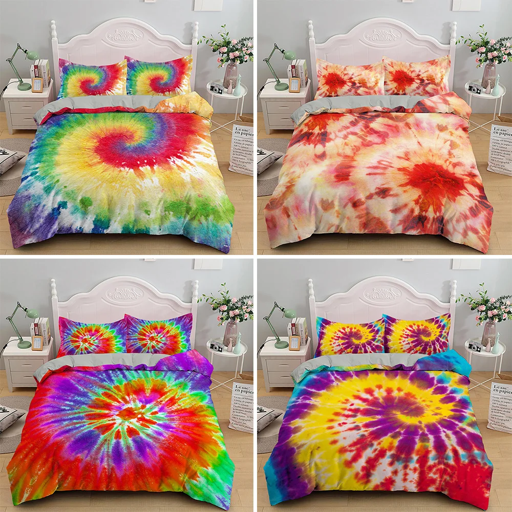 Tie Dye Bedding Set Luxury Colorful Single Double Duvet Cover Abstract Blooming Home Textiles Stylish Bed Linen 2/3pcs
Tie Dye Bedding Set Luxury Colorful Single Double Duvet Cover Abstract Blooming Home Textiles Stylish Bed Linen 2/3pcs