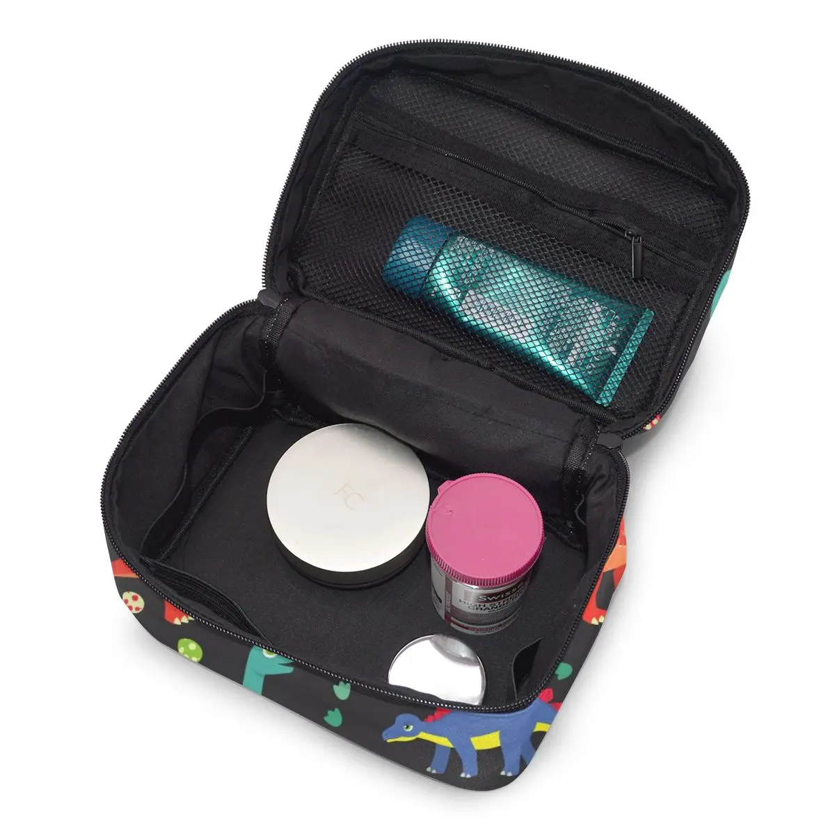 Women Makeup Bags cosmetic bag Toiletries Organizer Travel Storage Bag Cartoon Dinasour Bone Seamless
Women Makeup Bags cosmetic bag Toiletries Organizer Travel Storage Bag Cartoon Dinasour Bone Seamless