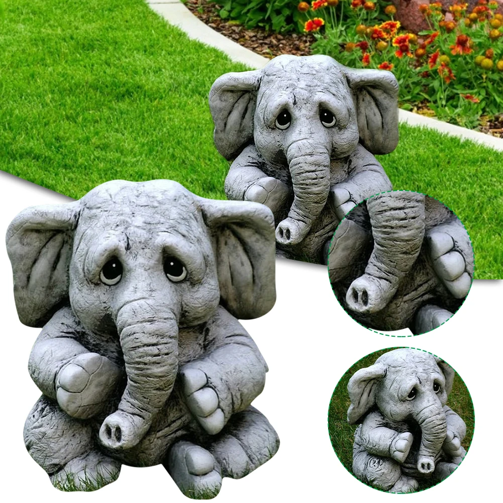 Garden Decoration Vivid Elephant Statue Figurines Resin Art Patio Ornaments Cute Animal Garden Miniature Home Decor Dropshipping
Garden Decoration Vivid Elephant Statue Figurines Resin Art Patio Ornaments Cute Animal Garden Miniature Home Decor Dropshipping