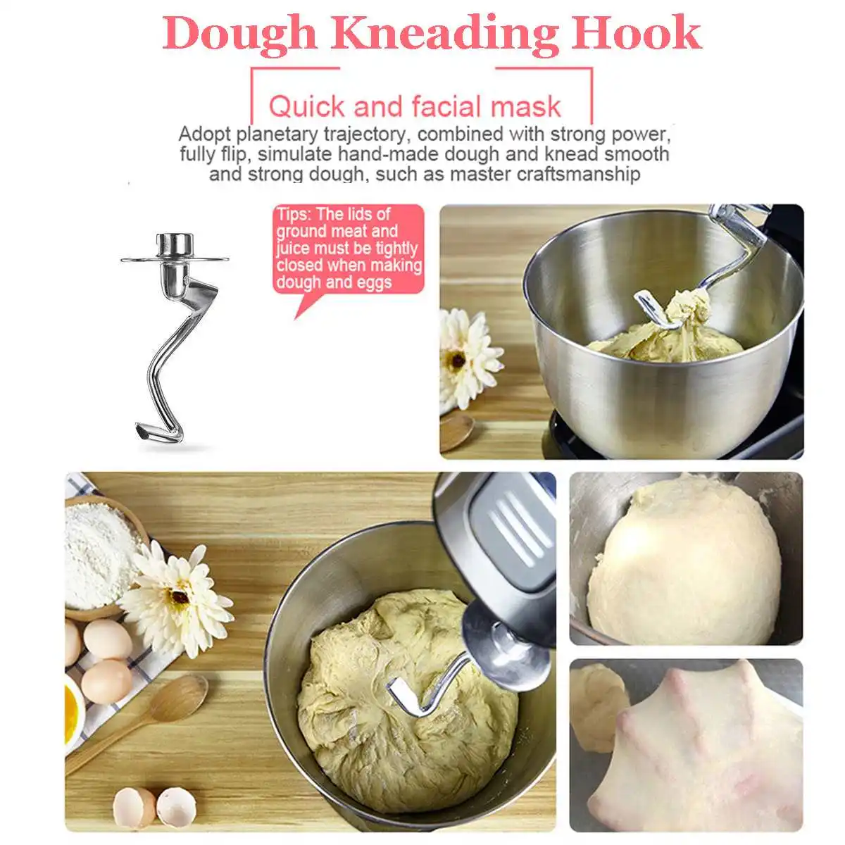 SOKANY 5L Electric Food Mixer 6 Speed Table Stand Cake Dough Mixer Cream Egg Whisk Blender Flat Beater Kitchen Powerful Machine
SOKANY 5L Electric Food Mixer 6 Speed Table Stand Cake Dough Mixer Cream Egg Whisk Blender Flat Beater Kitchen Powerful Machine
