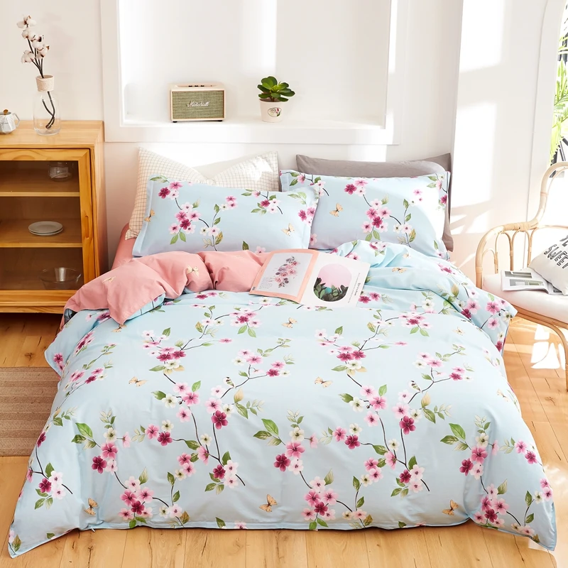 OXYGEN Cotton Bedding Set Flowers Printed Twin Queen King Size Duvet Cover Bed Linen Home Textiles 4PCS Flat Sheet Pillowcase
OXYGEN Cotton Bedding Set Flowers Printed Twin Queen King Size Duvet Cover Bed Linen Home Textiles 4PCS Flat Sheet Pillowcase