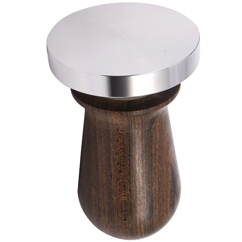 1 Pcs Chacate Preto Wood Handle Coffee Press Tamper Powder Hammer & 1 Pcs Wood Handle Needle Coffee Tamper