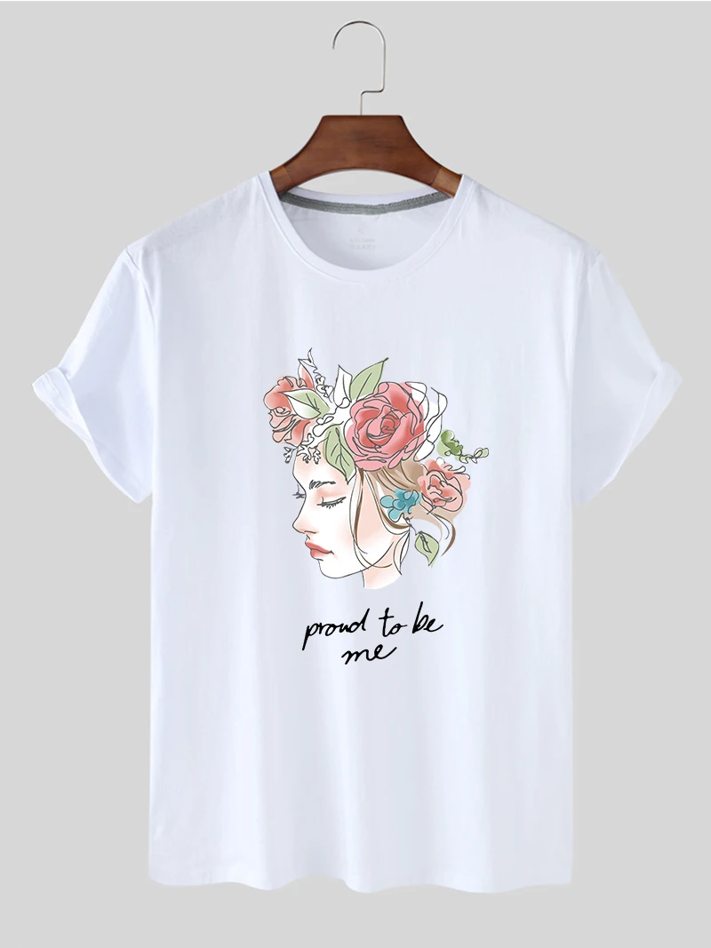 281 Spring and Summer New Arrival Oversized t-shirt Soft Pretty Flower Girl Pattern Printing Casual Short Sleeve T-shirt Woman
281 Spring and Summer New Arrival Oversized t-shirt Soft Pretty Flower Girl Pattern Printing Casual Short Sleeve T-shirt Woman