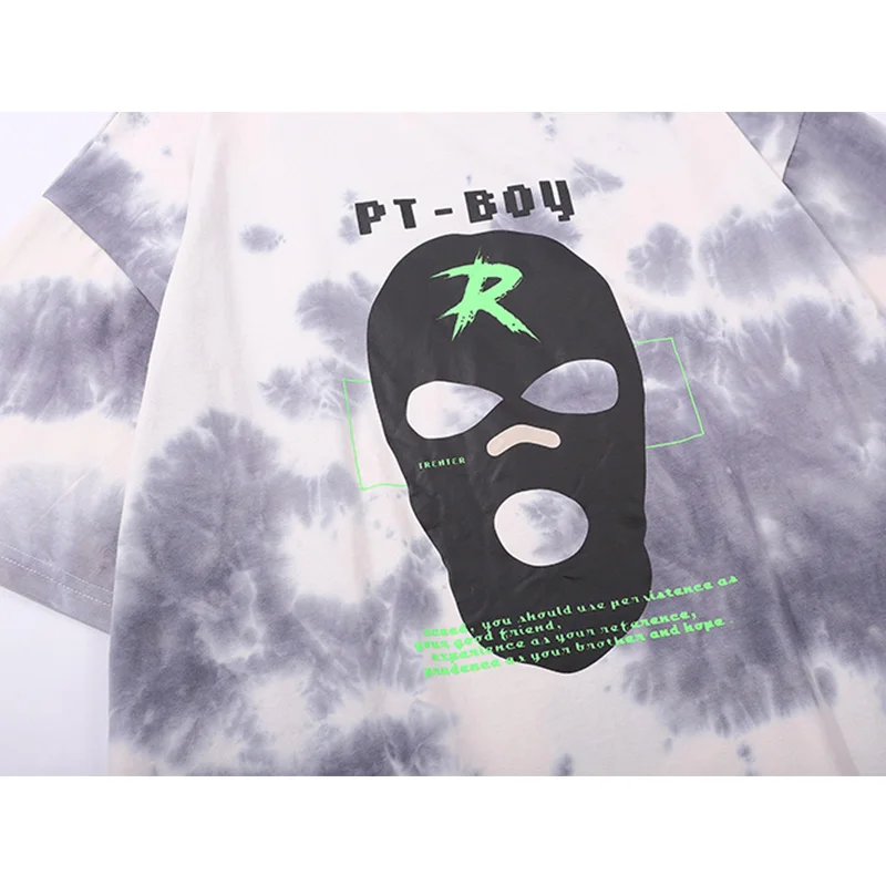 Aolamegs Hip Hop Tie Dye Funny Mask Print Oversized T-shirt Men Casual O-Neck Tops Tee Harajuku Fashion High Street Men Clothing
Aolamegs Hip Hop Tie Dye Funny Mask Print Oversized T-shirt Men Casual O-Neck Tops Tee Harajuku Fashion High Street Men Clothing