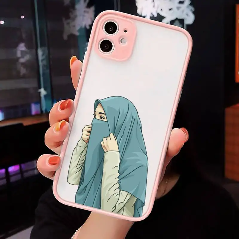cartoon hijab muslim Girl Phone Case Matte Transparent for iPhone 7 8 11 12 s mini pro X XS XR MAX Plus cover funda
cartoon hijab muslim Girl Phone Case Matte Transparent for iPhone 7 8 11 12 s mini pro X XS XR MAX Plus cover funda