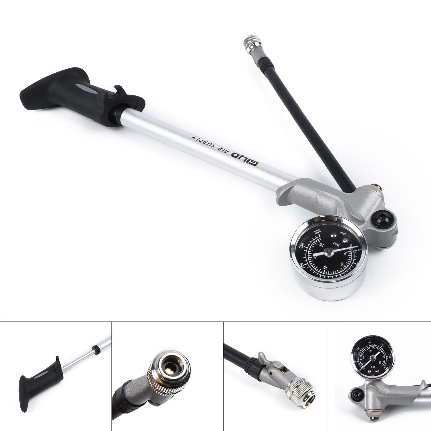Mountain Bike rear Suspension Pump MTB Bicycle High Pressure Air Fork Shock 300Psi Schrader valve GS-02D Cycling parts accessory
Mountain Bike rear Suspension Pump MTB Bicycle High Pressure Air Fork Shock 300Psi Schrader valve GS-02D Cycling parts accessory