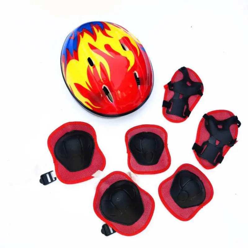 Head Circumference Adjustment Children's Bike Helmet Sports Riding Balance Scooter Cap Protective Gear Set 7-piece Equipment 
Head Circumference Adjustment Children's Bike Helmet Sports Riding Balance Scooter Cap Protective Gear Set 7-piece Equipment