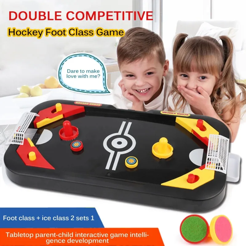 2 In 1 Ice Hockey Game Interactive Toy Mini Air Hockey Table Desktop Battle Leisure Children Educational Indoor Game Kids Gift
2 In 1 Ice Hockey Game Interactive Toy Mini Air Hockey Table Desktop Battle Leisure Children Educational Indoor Game Kids Gift