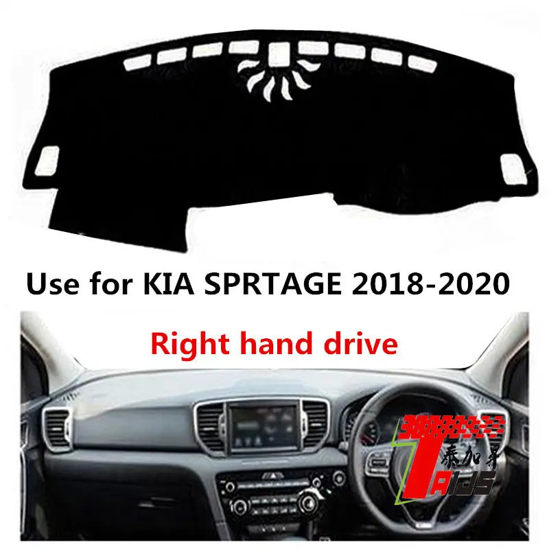 Чехол Taijs для приборной панели автомобиля с правым рулем KIA SPORTAGE 2018-2020