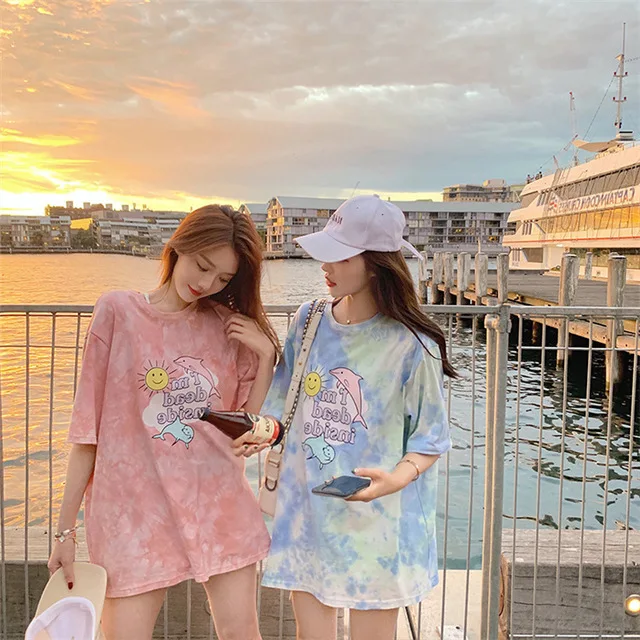 Pajamas For Girls Summer Fashion Tie Dye Femme Short Sleeve T-shirts Home Suit Kawaii Cartoon Cotton Casual Plus Size Sleepwear
Pajamas For Girls Summer Fashion Tie Dye Femme Short Sleeve T-shirts Home Suit Kawaii Cartoon Cotton Casual Plus Size Sleepwear