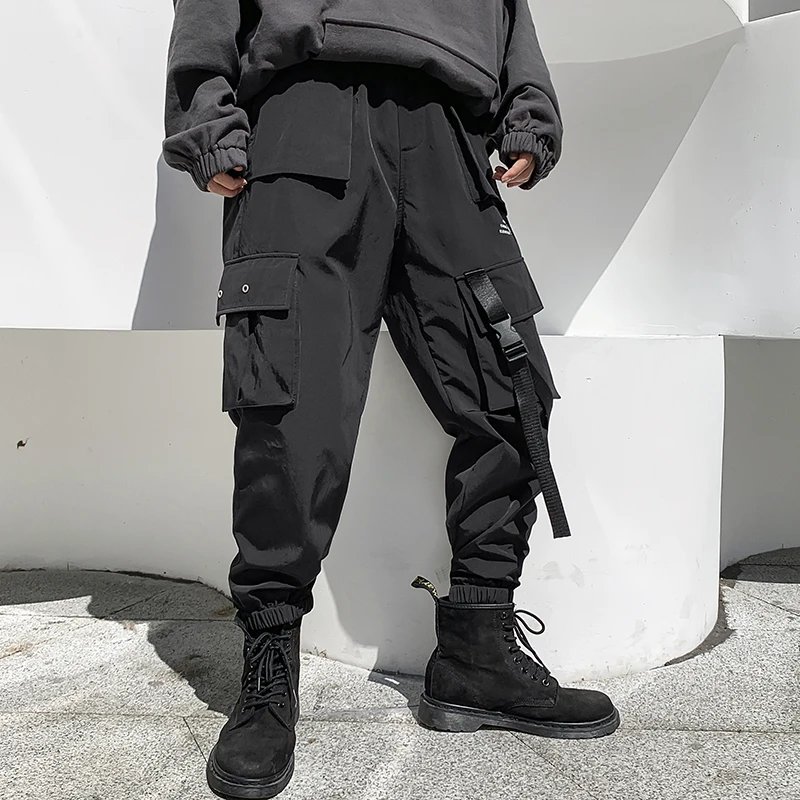 NEW Hip Hop Boy Multi-pocket Elastic Waist Design Harem Pant Men Streetwear Punk Casual Trousers Jogger Male Dancing Black Pant
NEW Hip Hop Boy Multi-pocket Elastic Waist Design Harem Pant Men Streetwear Punk Casual Trousers Jogger Male Dancing Black Pant