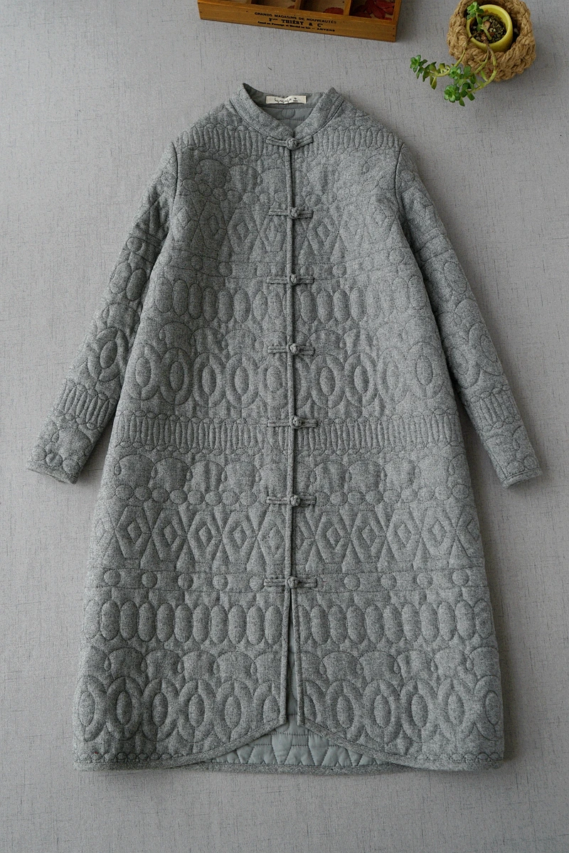 Spring Autumn New Arrivals Women All-match Loose Plus Size Chinese Style Buttons Brief Comfortable Thin Woolen Overcoats
Spring Autumn New Arrivals Women All-match Loose Plus Size Chinese Style Buttons Brief Comfortable Thin Woolen Overcoats