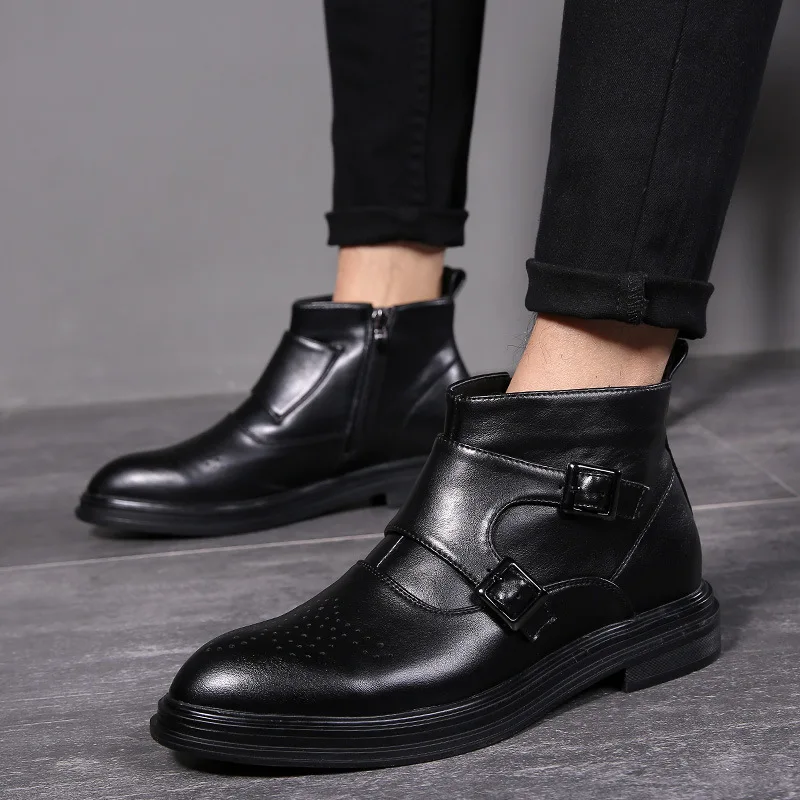 Ботинки Челси мужские, зимняя обувь, черные кожаные ботинки, модные брендовые мужские ботинки, KA1968, 2019
Ботинки Челси мужские, зимняя обувь, черные кожаные ботинки, модные брендовые мужские ботинки, KA1968, 2019