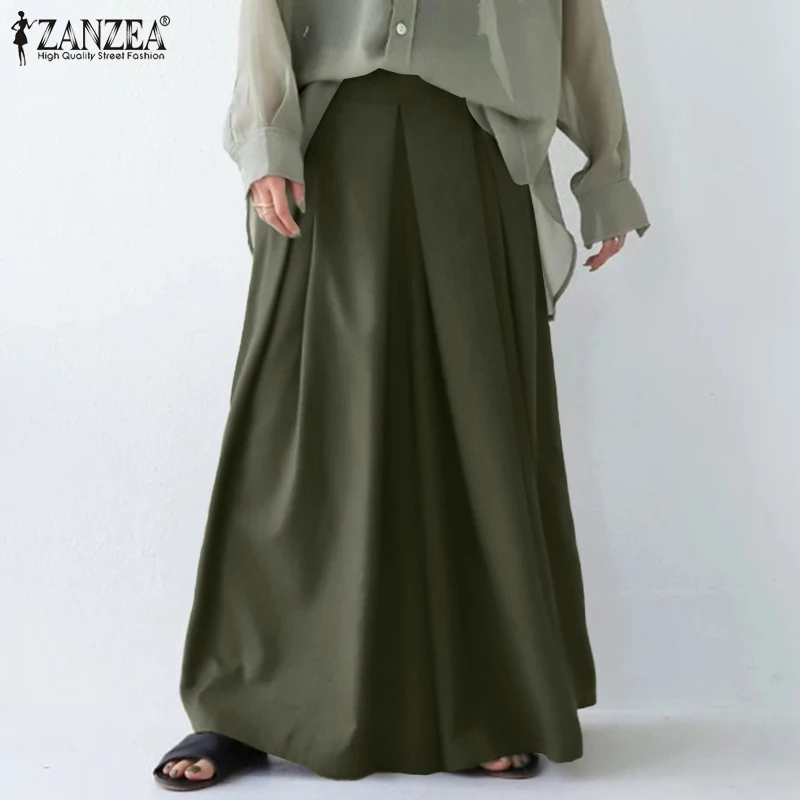 ZANZEA Fashion Women Wide Leg Pants Summer Trousers Casual High Waist Solid Pantalon Femme Robe Loose Long Streetwear
ZANZEA Fashion Women Wide Leg Pants Summer Trousers Casual High Waist Solid Pantalon Femme Robe Loose Long Streetwear