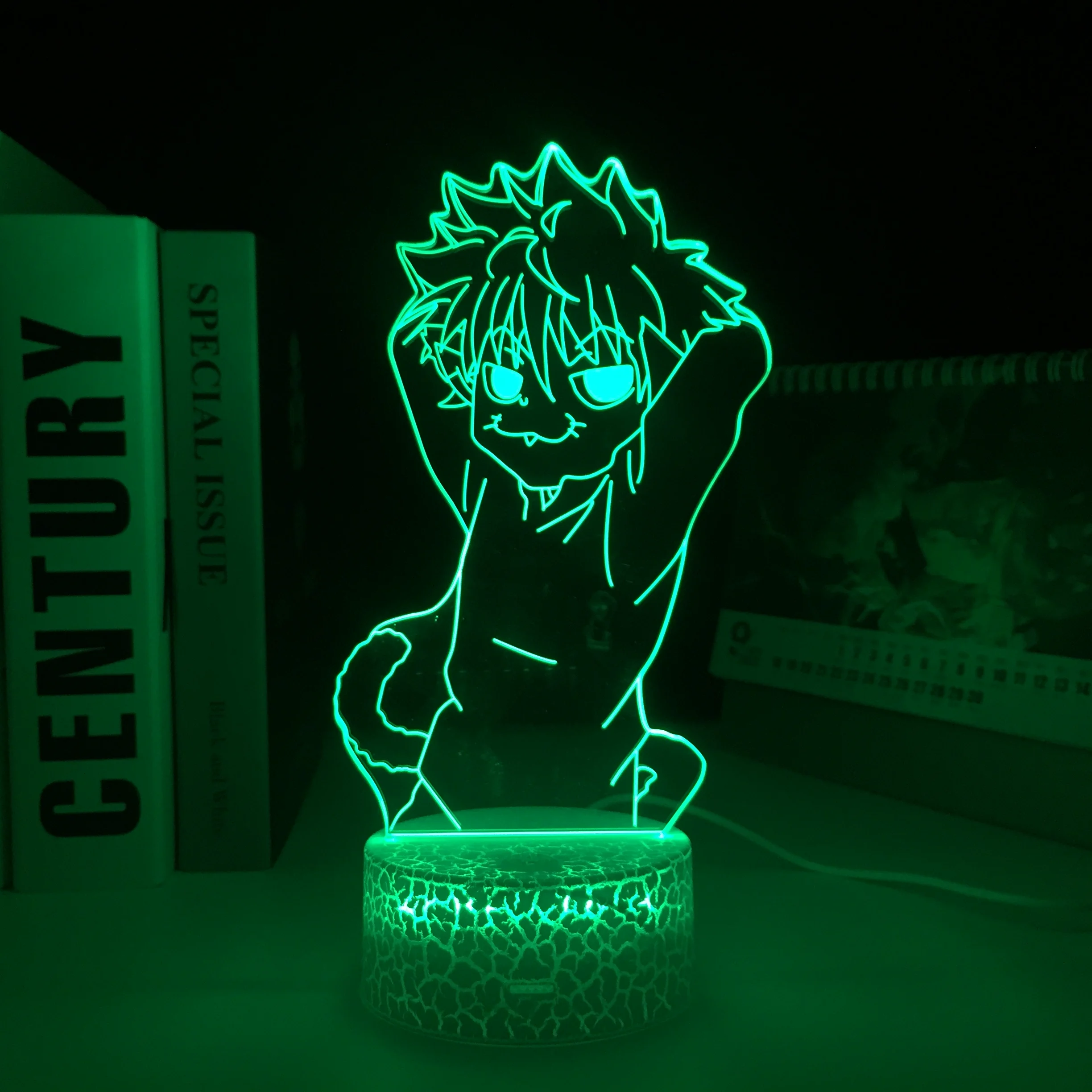 Акриловая Светодиодная лампа 3D Hunter X Hunter Killua, ночник с белой основой для детей, подарок на день рождения, декор для спальни, манга
Акриловая Светодиодная лампа 3D Hunter X Hunter Killua, ночник с белой основой для детей, подарок на день рождения, декор для спальни, манга