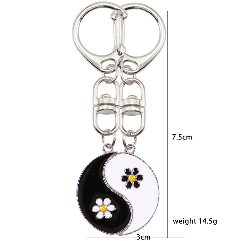Hot Selling Yin And Yang Stitching Two-petal Double Fish Pendant Male And Female Students Fashion Bag Key Chain Gift Wholesale
Hot Selling Yin And Yang Stitching Two-petal Double Fish Pendant Male And Female Students Fashion Bag Key Chain Gift Wholesale