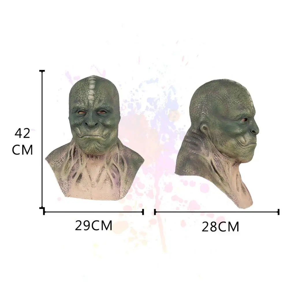Halloween Scary Head Masque Novelty Headwear Costume Party Props Creepy Halloween Snake Lizard Man Mask Terrible Green
Halloween Scary Head Masque Novelty Headwear Costume Party Props Creepy Halloween Snake Lizard Man Mask Terrible Green