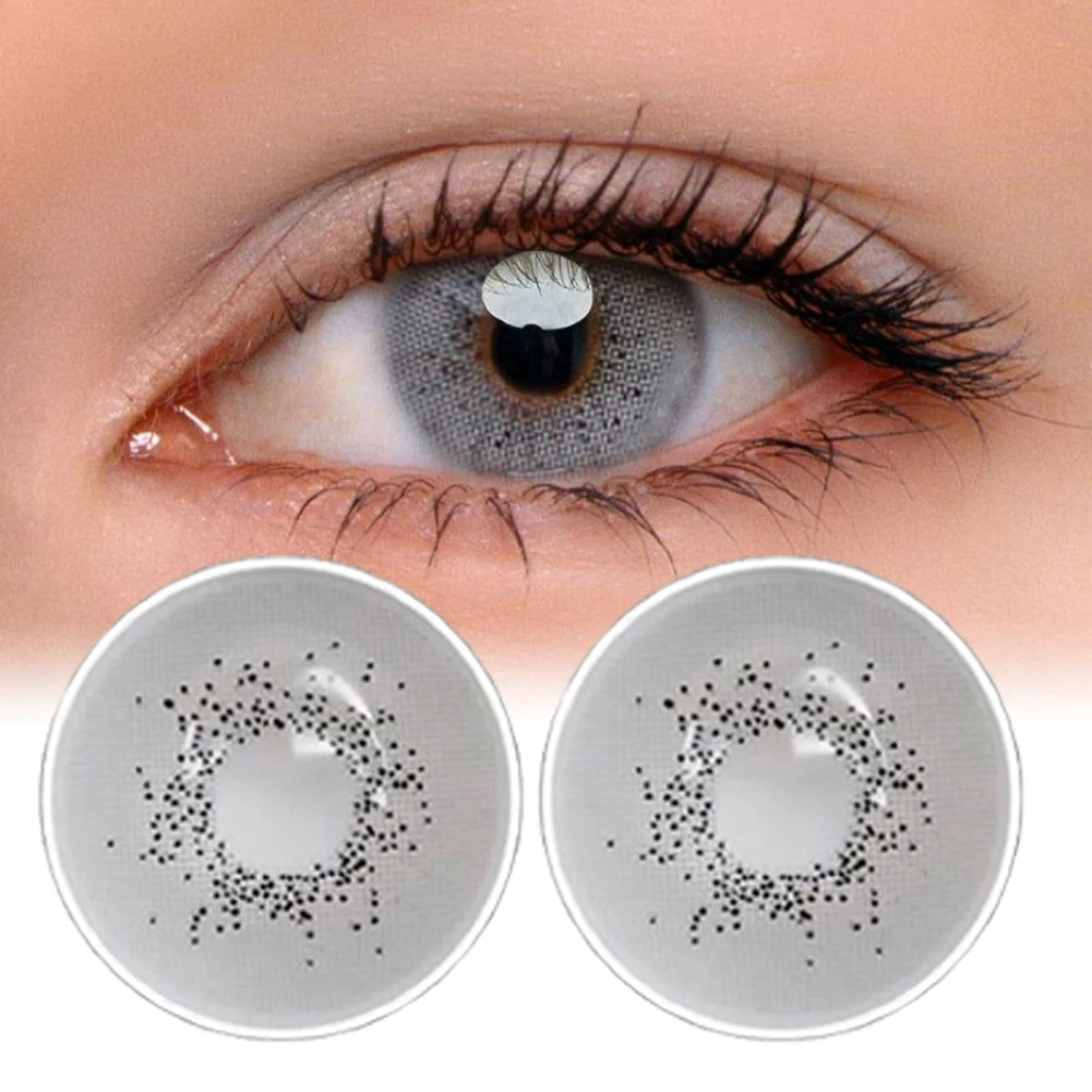 2Pcs 14.2mm Colored Contact Lenses Yearly Color Lens 0 Degree Cosmetic Contact Lenses Eye Accessory Suitable Cosplay Club Party
2Pcs 14.2mm Colored Contact Lenses Yearly Color Lens 0 Degree Cosmetic Contact Lenses Eye Accessory Suitable Cosplay Club Party