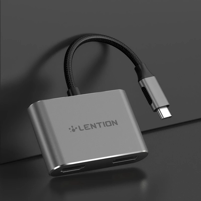 LENTION C52S USB C to HDMI-Compatible & Display Port Adapter 4K/30Hz Max Output Monitors Display Port Adapter for Offlice Home
LENTION C52S USB C to HDMI-Compatible & Display Port Adapter 4K/30Hz Max Output Monitors Display Port Adapter for Offlice Home