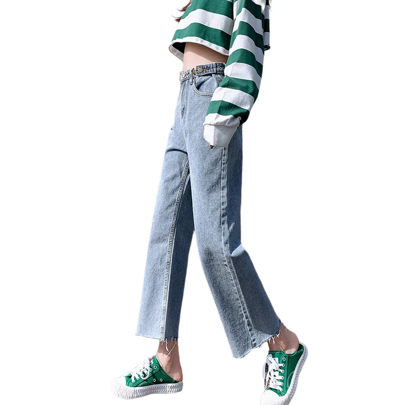 Hot Sale Mom Jeans High Waist Korean Pants Spring Autumn Cotton Denim Loose Straight Leg Plus Size Jeans Women
Hot Sale Mom Jeans High Waist Korean Pants Spring Autumn Cotton Denim Loose Straight Leg Plus Size Jeans Women