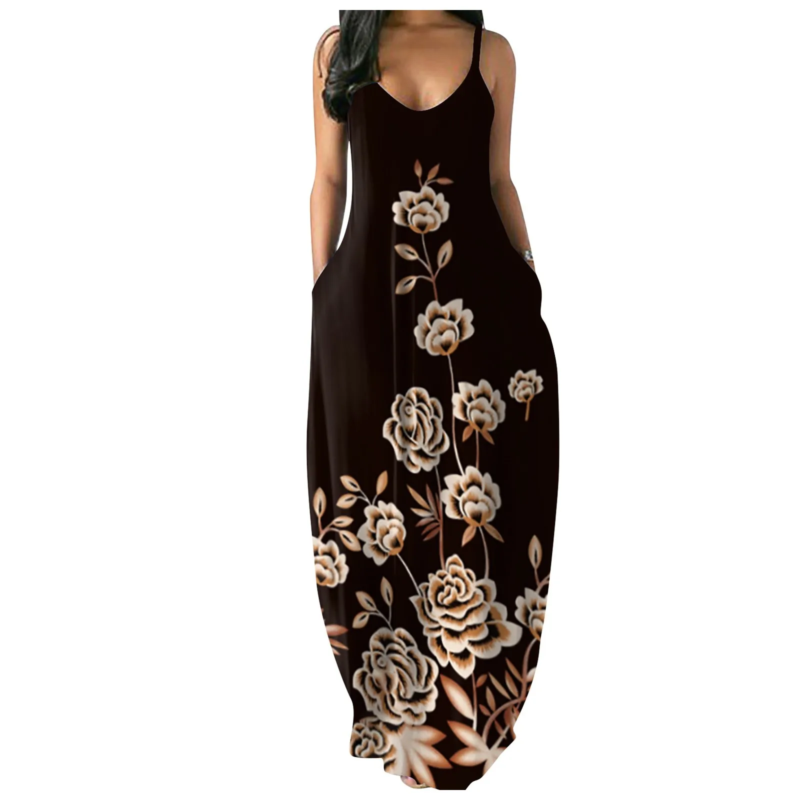 Women Casual Loose Pocket Dress Fashion butterfly Print Beach Style Sleeveless Temperamental vestido de mujer summer dress Robe
Women Casual Loose Pocket Dress Fashion butterfly Print Beach Style Sleeveless Temperamental vestido de mujer summer dress Robe