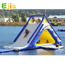 Hot Sea/Lake Inflatable Floating Water Trampoline Park Triangle Water Slide For Adults And Children Climbing Slide Water Park