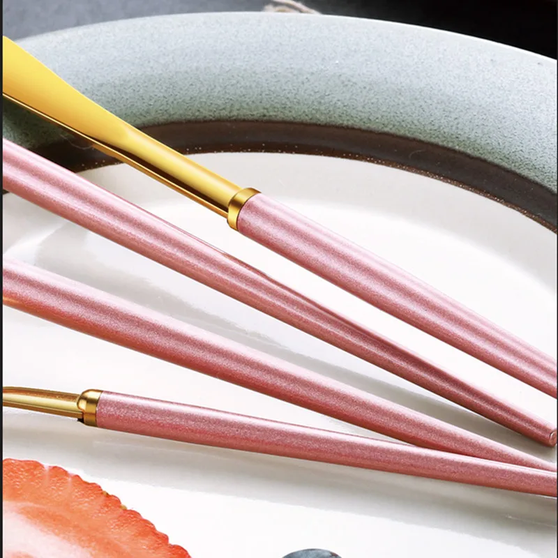 Stainless Steel Dinnerware Spoons Forks Knives Dinner Sets Cutlery Set Portable Western Style Frost Tableware Kitchen Utensils
Stainless Steel Dinnerware Spoons Forks Knives Dinner Sets Cutlery Set Portable Western Style Frost Tableware Kitchen Utensils