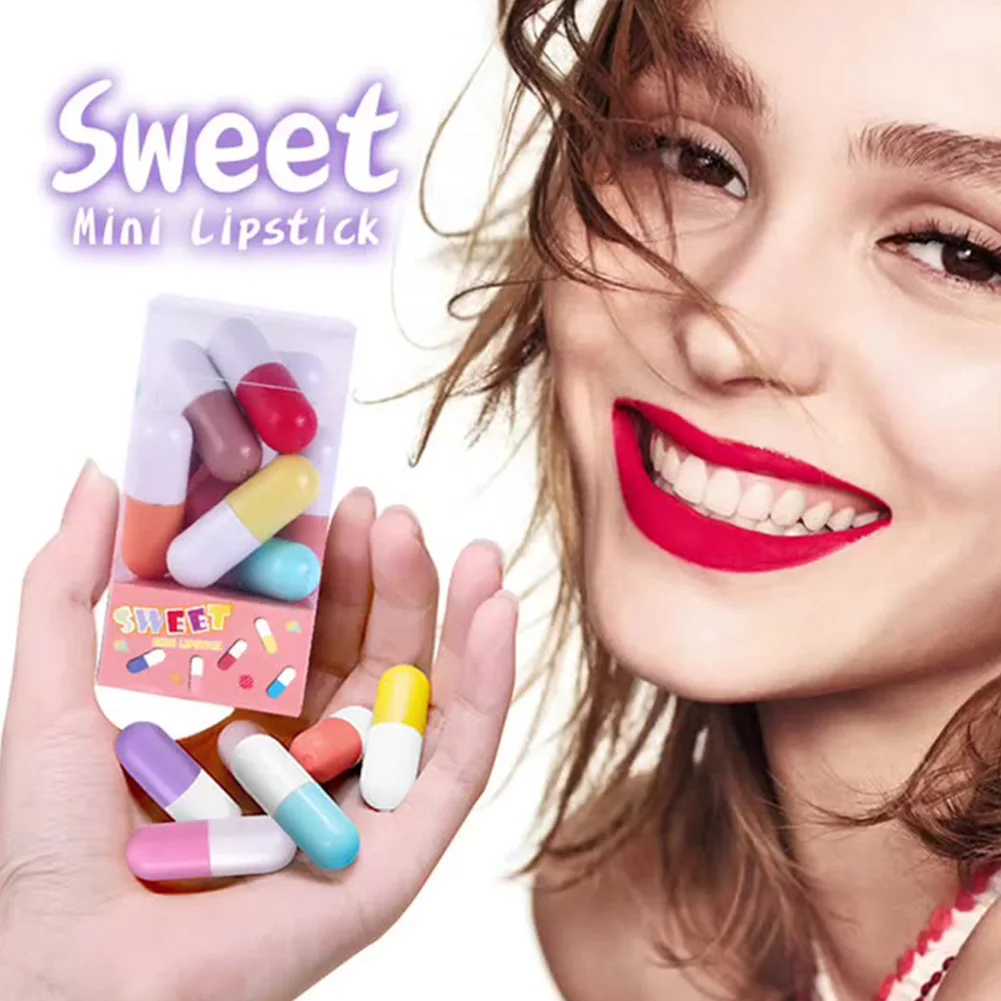 12 Colors Mini Lipstick Set Matte Capsule Waterproof Long Lasting Lip Stick Cute Lip Glaze Makeup Cosmetics Tool
12 Colors Mini Lipstick Set Matte Capsule Waterproof Long Lasting Lip Stick Cute Lip Glaze Makeup Cosmetics Tool