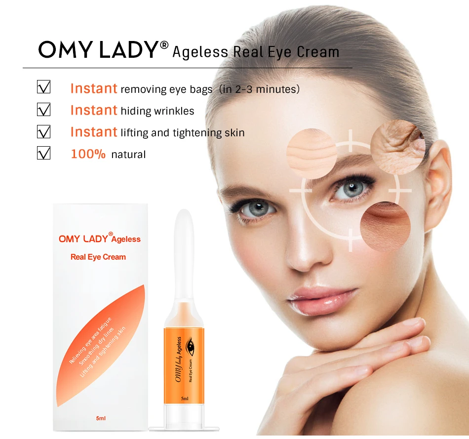 OMY LADY Eye Cream Instant Remove Eyebags Firming Eye Anti Puffiness Dark Circles Under Eye Anti Wrinkle Anti Age Eye Care
OMY LADY Eye Cream Instant Remove Eyebags Firming Eye Anti Puffiness Dark Circles Under Eye Anti Wrinkle Anti Age Eye Care