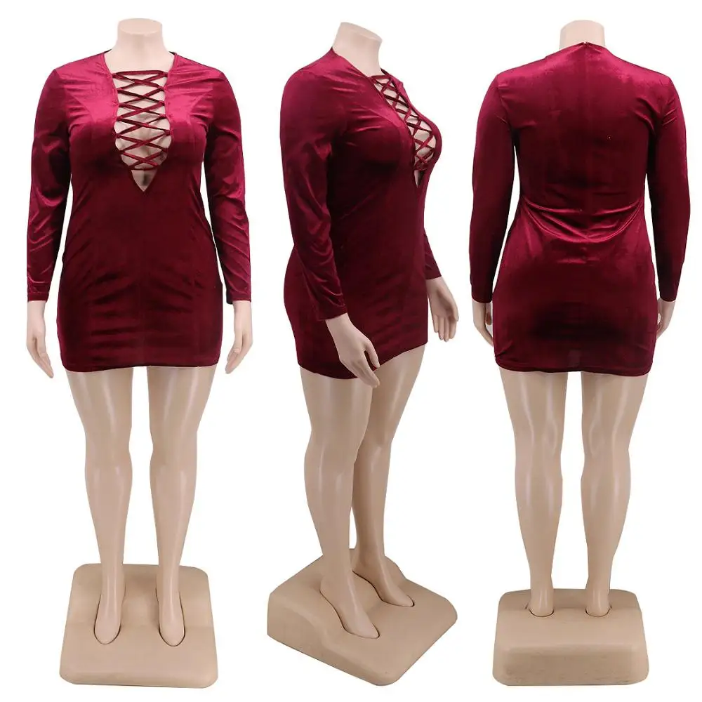 New soft velvet sexy hollowed-out dresses for women in solid-color plus-size dresses
New soft velvet sexy hollowed-out dresses for women in solid-color plus-size dresses