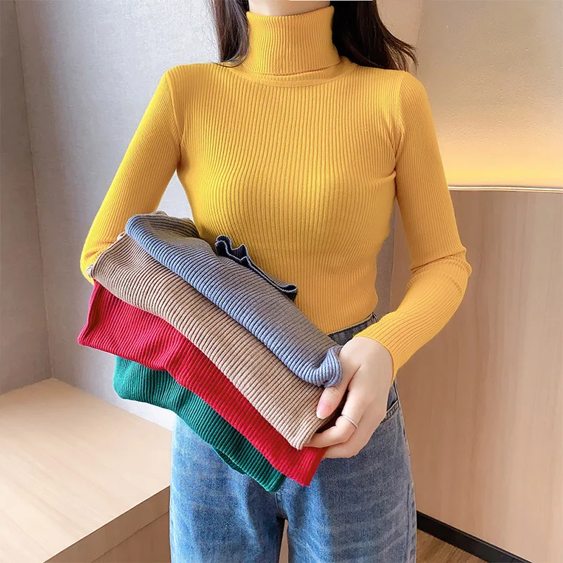 Basic Turtleneck Women Sweaters Autumn Winter Tops Slim Women Pullover Knitted Sweater Jumper Soft Warm Pull
Basic Turtleneck Women Sweaters Autumn Winter Tops Slim Women Pullover Knitted Sweater Jumper Soft Warm Pull