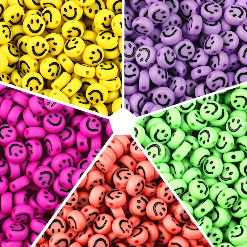 100pcs/Lot 7mm Oval Shape Acrylic Spaced Beads Smile Face Beads For Jewelry Making DIY Charms Bracelet Necklac
100pcs/Lot 7mm Oval Shape Acrylic Spaced Beads Smile Face Beads For Jewelry Making DIY Charms Bracelet Necklac