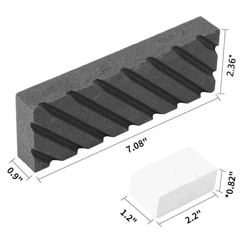 Dual Grit Coarse/Fine Flattening Stone Set - Two Sharpening Stones Flattener - Whetstone Fixer with Grooves
Dual Grit Coarse/Fine Flattening Stone Set - Two Sharpening Stones Flattener - Whetstone Fixer with Grooves