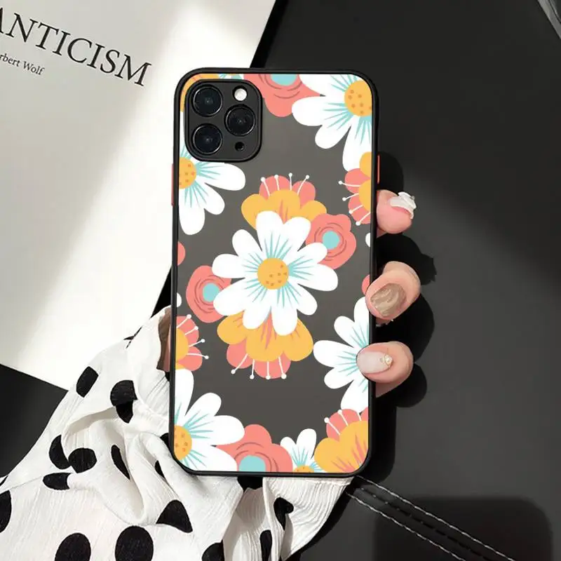 Cute cartoon daisy flower Phone Case For iphone 12 11 8 7 plus mini x xs xr pro max matte transparent cover
Cute cartoon daisy flower Phone Case For iphone 12 11 8 7 plus mini x xs xr pro max matte transparent cover