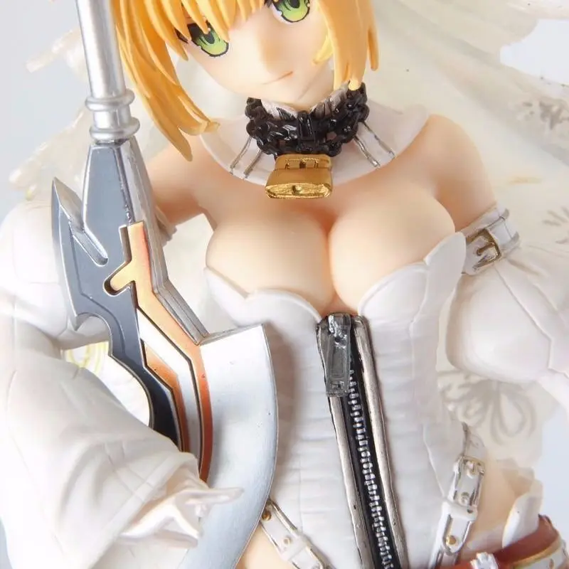 Fate Stay Night Anime Saber Nero Bride Version saber White wedding Dresses PVC Action Figure Collection Model Doll Toys Gift
Fate Stay Night Anime Saber Nero Bride Version saber White wedding Dresses PVC Action Figure Collection Model Doll Toys Gift