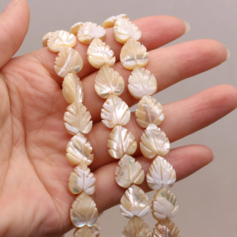 Natural Mother Of Pearl Shell Beads Leaf-Shaped Isolation Beads For Jewelry Making DIY Necklace Bracelet Earrings Accessory
Natural Mother Of Pearl Shell Beads Leaf-Shaped Isolation Beads For Jewelry Making DIY Necklace Bracelet Earrings Accessory