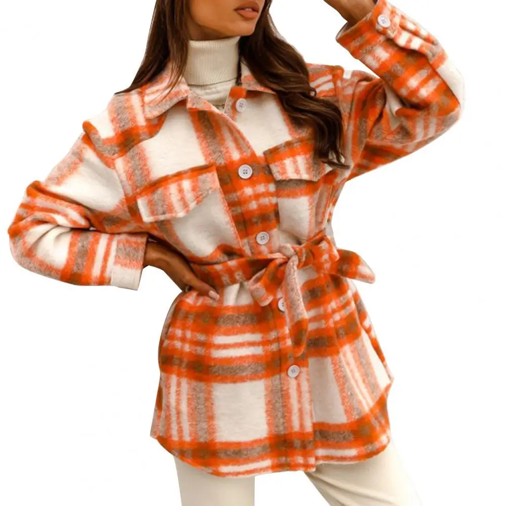 Office Lady Jacket Long Sleeve Turndown Collar Pockets Belt Jacket Autumn Jacket Temperament
Office Lady Jacket Long Sleeve Turndown Collar Pockets Belt Jacket Autumn Jacket Temperament