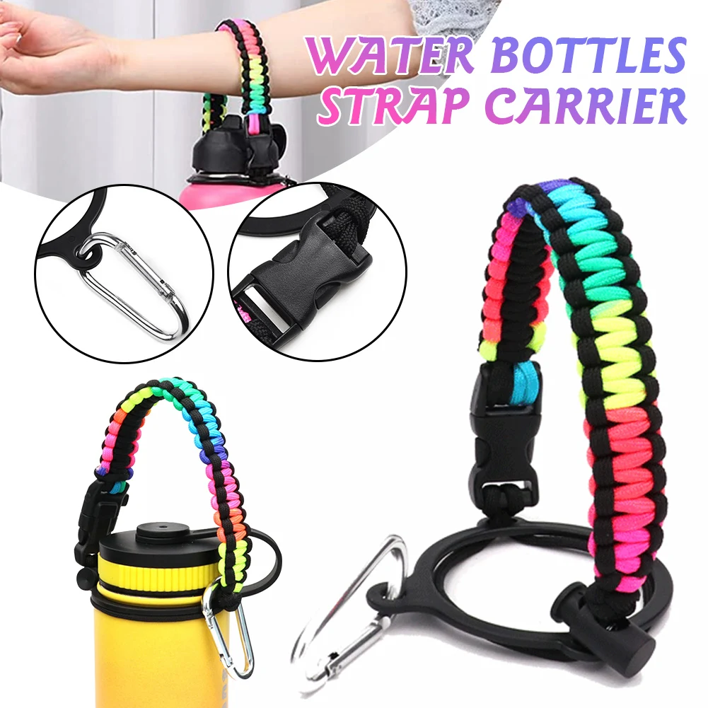 With Ring Water Bottle Paracord Hiking Fits Wide Mouth Travel Carrying Simple Handle Strap 7 Core Cup Holder For Hy-dro Flask
With Ring Water Bottle Paracord Hiking Fits Wide Mouth Travel Carrying Simple Handle Strap 7 Core Cup Holder For Hy-dro Flask