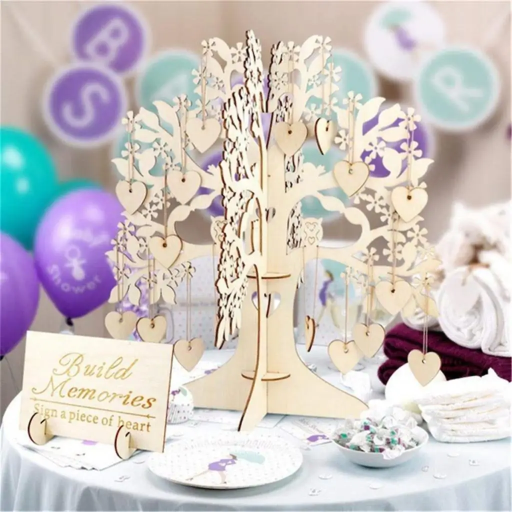 Wooden Wedding Guest Sign Book DIY Wishing Tree Wedding Party Supplies, 1pc Wishing Tree+100x Love Heart Shaped Cards and Ropes
Wooden Wedding Guest Sign Book DIY Wishing Tree Wedding Party Supplies, 1pc Wishing Tree+100x Love Heart Shaped Cards and Ropes