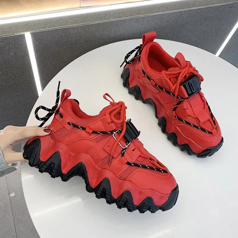 Women's Spring Vulcanize Shoes,White,Black,Chunky Shoes,Rubber,High Sneakers,Casual,Lace-up,Sports Shoes,Platform Shoes,Modern
Women's Spring Vulcanize Shoes,White,Black,Chunky Shoes,Rubber,High Sneakers,Casual,Lace-up,Sports Shoes,Platform Shoes,Modern