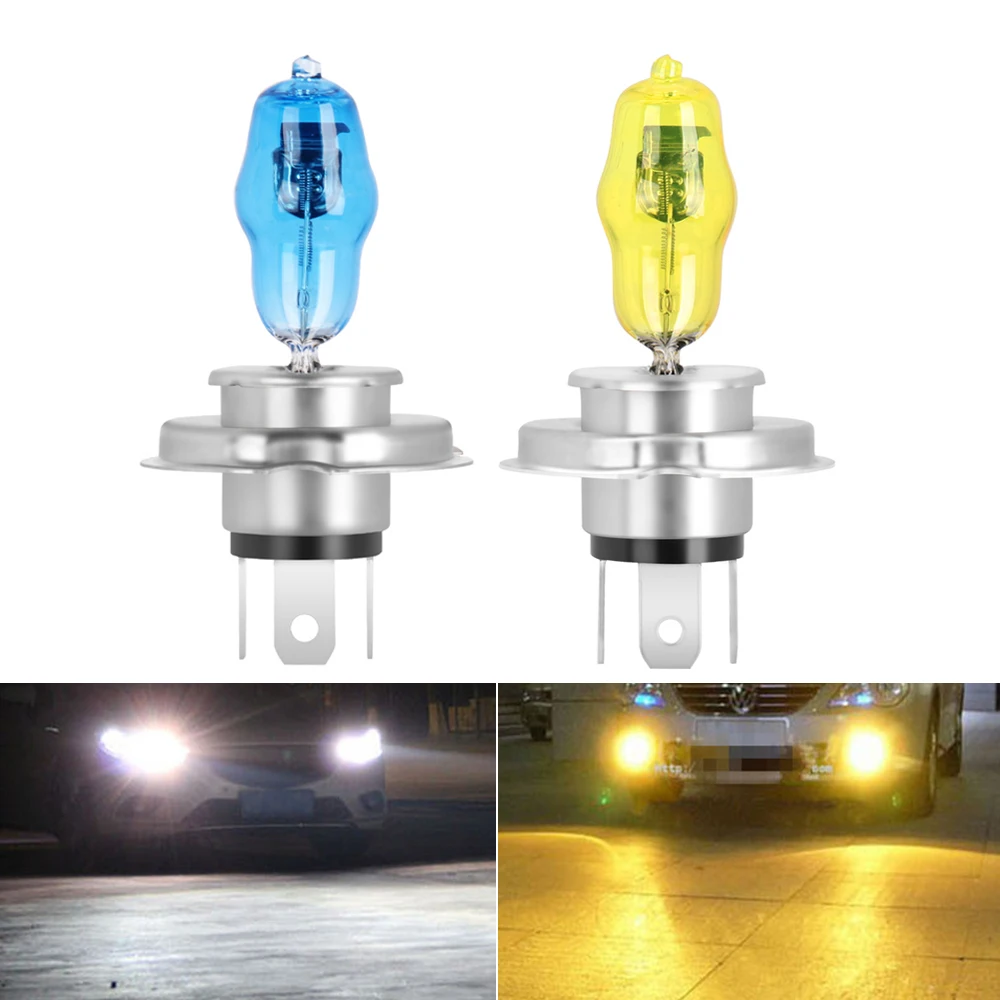 

2x DC 12V HOD H4 9003 HB2 Xenon Halogen Bulbs H1 H3 H7 H11/H9/H8 9005/HB3 9006/HB4 Super Bright 100W 3000K 6000K Auto Car Lamps