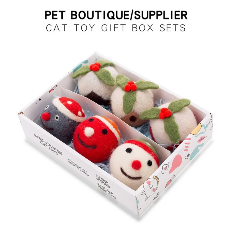 Pet Christmas Ball Toy Colorful Safety Toys for Dog Cat Play Kitten Puppy Toys all available 6 Pieces Pet Toys
Pet Christmas Ball Toy Colorful Safety Toys for Dog Cat Play Kitten Puppy Toys all available 6 Pieces Pet Toys