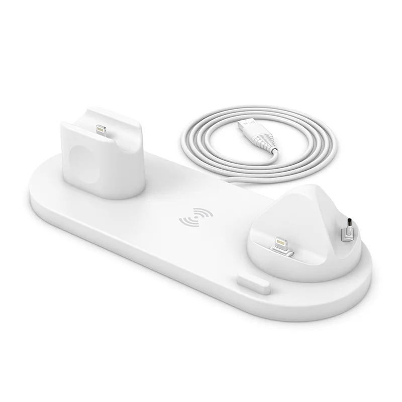 6 in1 Wireless Charger Stand For iPhone 12 Pro Max 11 X Fast Wireless Charging For Portable Dock iPhone Watch Airpods
6 in1 Wireless Charger Stand For iPhone 12 Pro Max 11 X Fast Wireless Charging For Portable Dock iPhone Watch Airpods