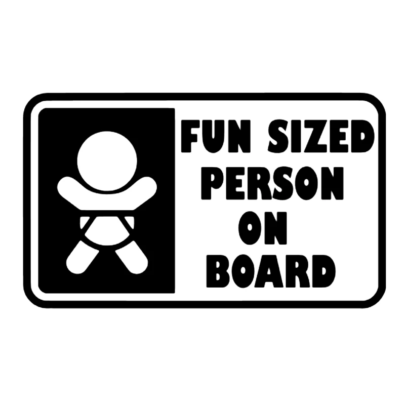 CK20876# наклейки на авто Fun Sized Person on Board водонепроницаемые машину наклейка для
